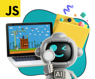 Язык программирования JavaScript + AI. Проектное обучение + геймификация + AI-помощники - КИБЕРшкола программирования для детей, компьютерные курсы для школьников, начинающих и подростков - KIBERone г. Красноярск